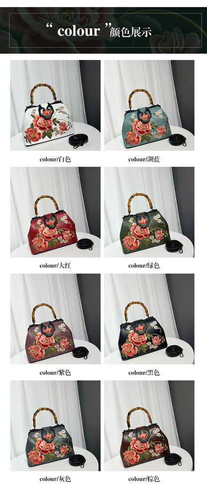 Vintage Chinese Embroidered Bag — Elegant Shoulder Crossbody for Women