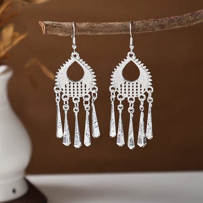 Ancient Style Ethnic Earrings | Elegant Miao Jewelry for Women