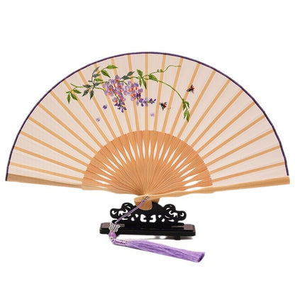 Ancient Style Suzhou Embroidered Fan — Portable Chinese Style Fan