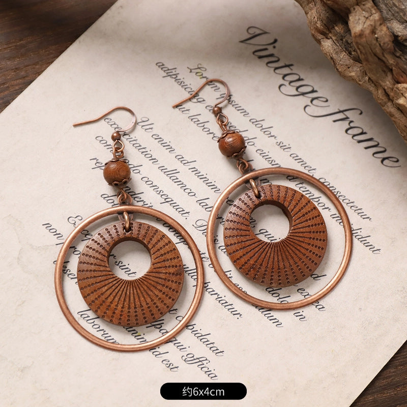 Vintage Boho Tassel Earrings — Niche Chinese Ethnic Long Drop Earrings