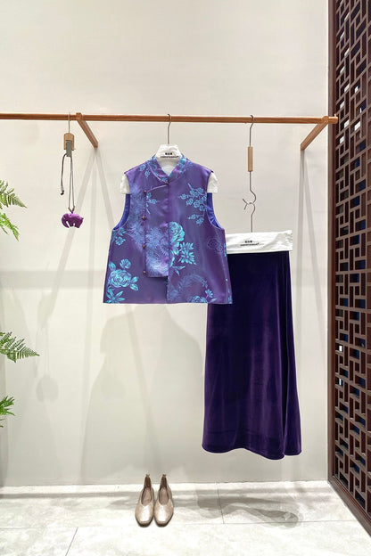 Stylish Jacquard Sleeveless Vest