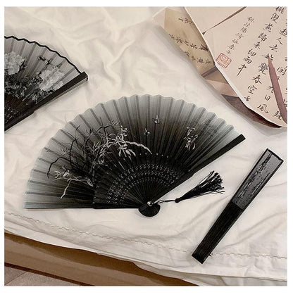 Ancient Style Summer Folding Fan — Small Chinese Dance Handheld Fan