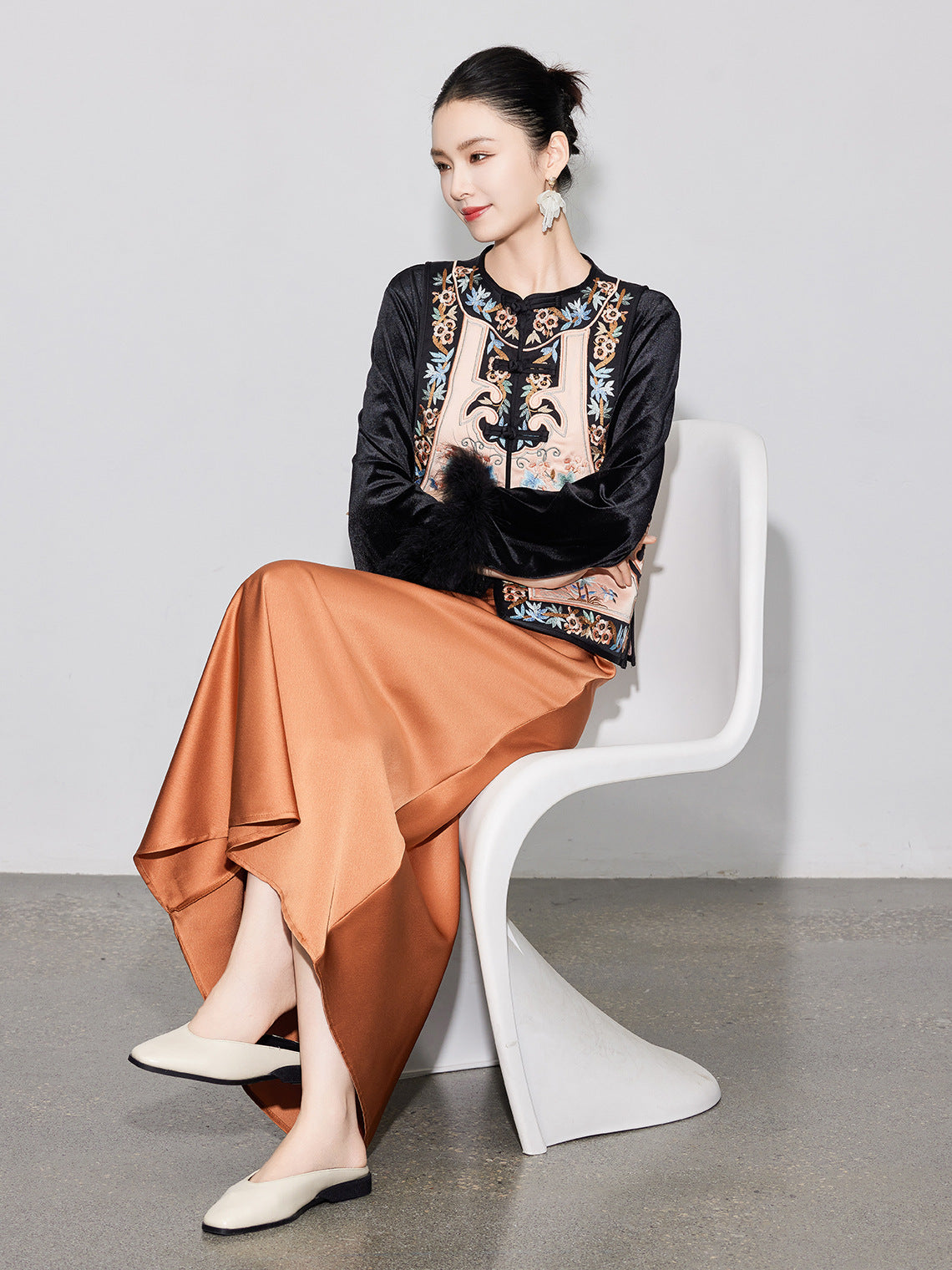 Elegant High-End Asymmetrical Mermaid Skirt