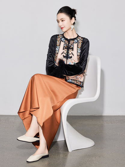 Elegant High-End Asymmetrical Mermaid Skirt