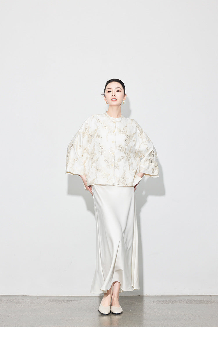 Chic High-Waist Mermaid Satin Skirt for Women