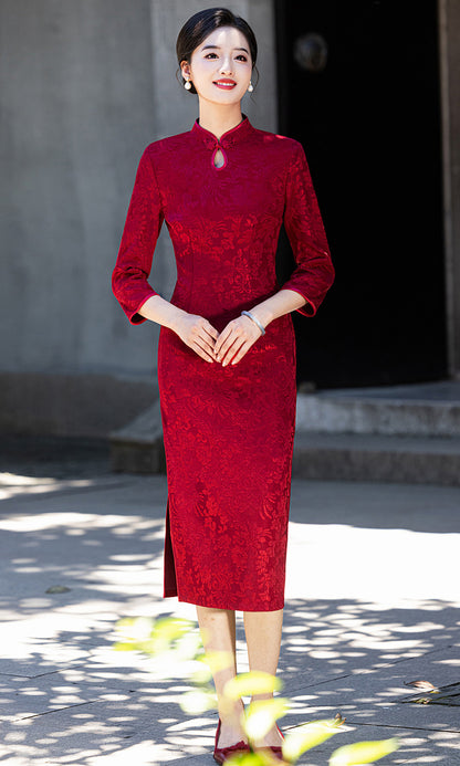 Retro Republic of China Style Qipao – Toasting & Family Occasion Dress