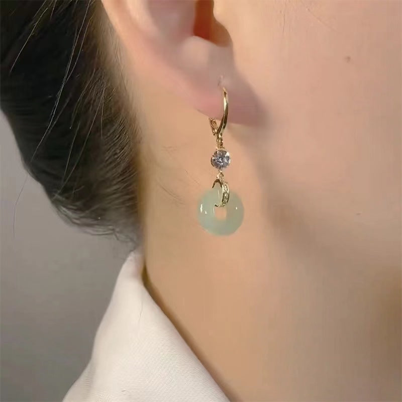 Peace Buckle Earrings | New Chinese Style Ancient Niche Autumn Winter 2025