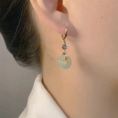 Peace Buckle Earrings | New Chinese Style Ancient Niche Autumn Winter 2025