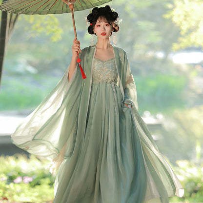 Super Fairy Hanfu Outfit — Improved Zen Hezi Dress for Women