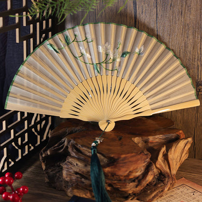 Ancient Style Suzhou Embroidered Fan — Portable Chinese Style Fan