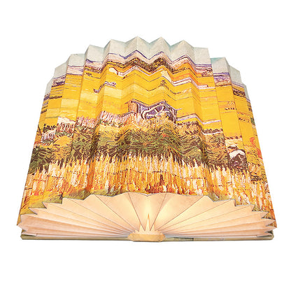 Creative 3D Night Light Foldable Fan Book Lamp for Bedroom
