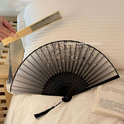 New Chinese Style Small Folding Fan — Hanfu Cheongsam Spring Summer