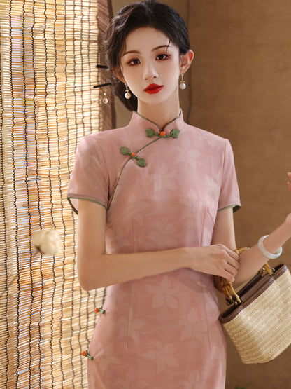 Elegant Sleeveless Cheongsam – Youth Retro High-End Dress