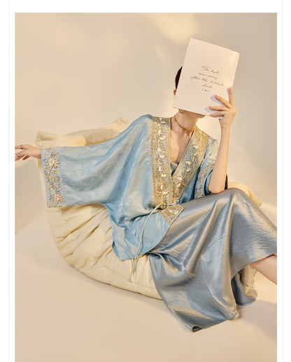 High-End National Style Beaded Jacket | Elegant Light Luxury Jacquard Top