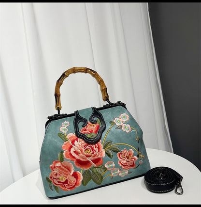 Vintage Chinese Embroidered Bag — Elegant Shoulder Crossbody for Women