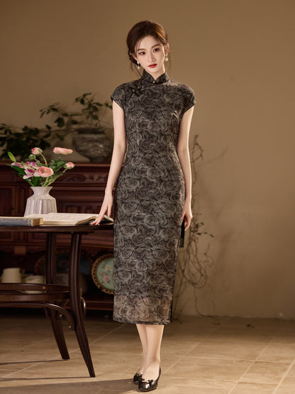 National Style Cheongsam – Breathable Elegant Dress for Women