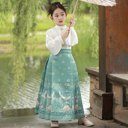 Children’s National Style Hanfu | Big Girls Ming Dynasty Tang Suit Outfit