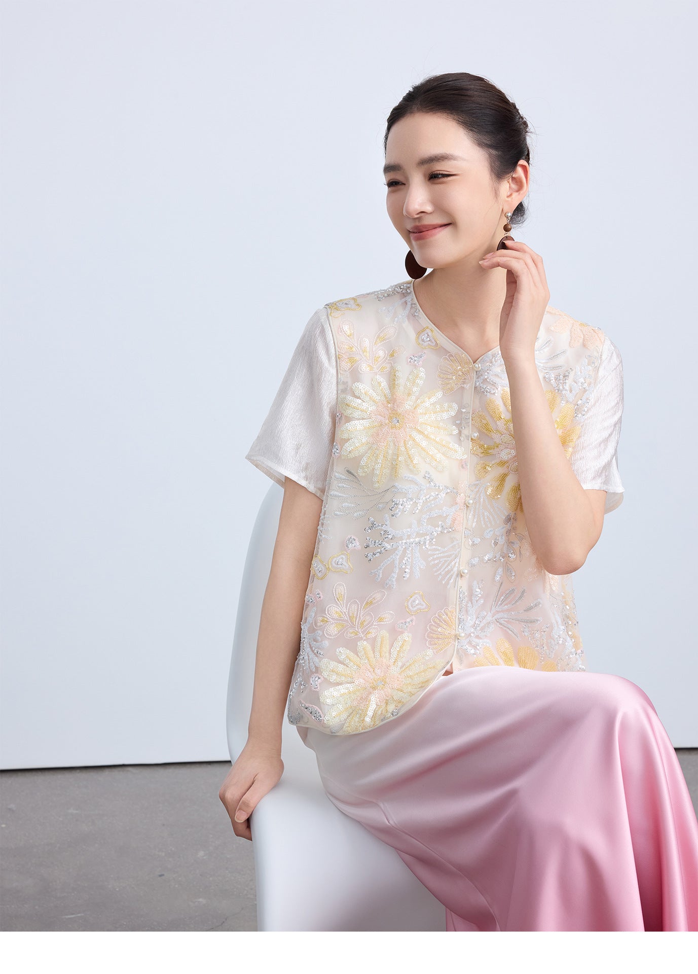 High-End Elegant Chinese Summer Vest Top