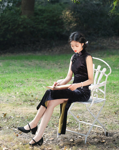 Improved Slim Fit Qipao – Elegant Daily Wear Dress