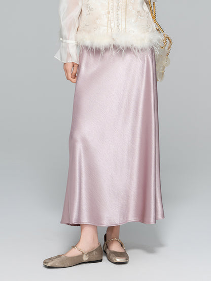 Elegant Slimming Long Satin Mermaid Skirt for Women