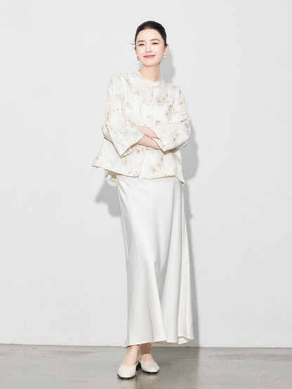 Chic High-Waist Mermaid Satin Skirt for Women