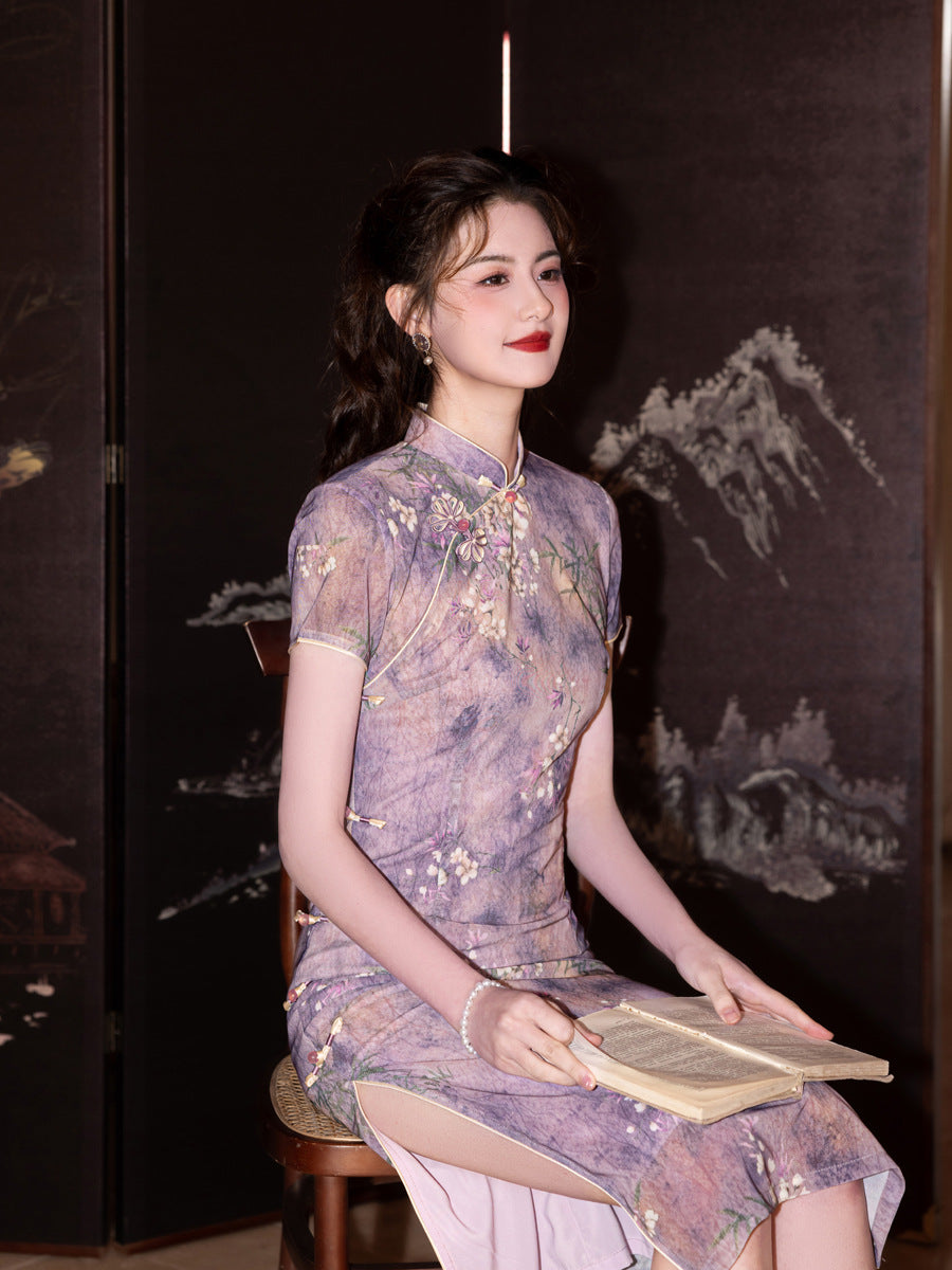 Youth Style Cheongsam – New Chinese Style Elegant Daily Wear