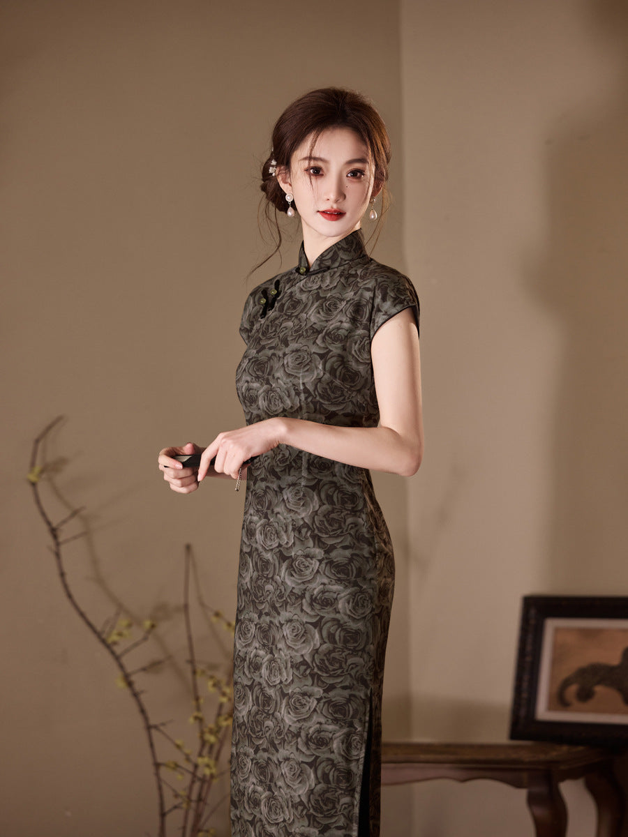 National Style Cheongsam – Breathable Elegant Dress for Women