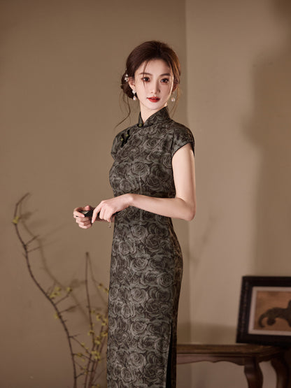 National Style Cheongsam – Breathable Elegant Dress for Women