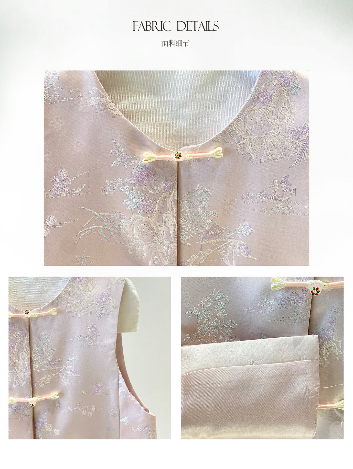 Stylish Button-Up Jacquard Vest for Women