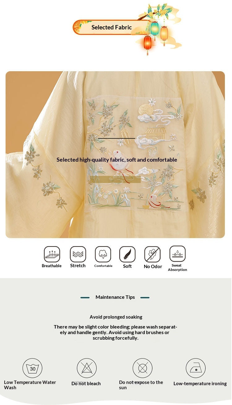 Trees of Sea 2025 New Ming Hanfu Set Stand Collar Embroidered Horse Face Skirt