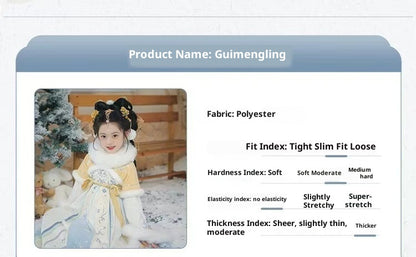 Children’s Winter Hanfu | Thickened Tang Suit New Year Outfit for Girls