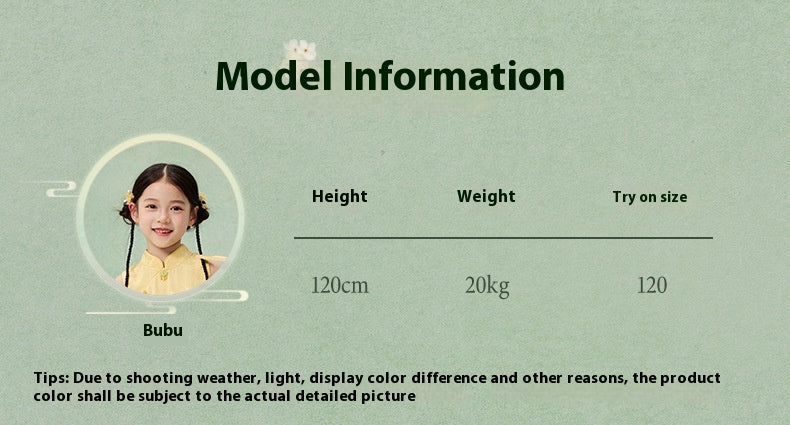 National Style Hanfu-Inspired Summer Set — Top & Pants for Children