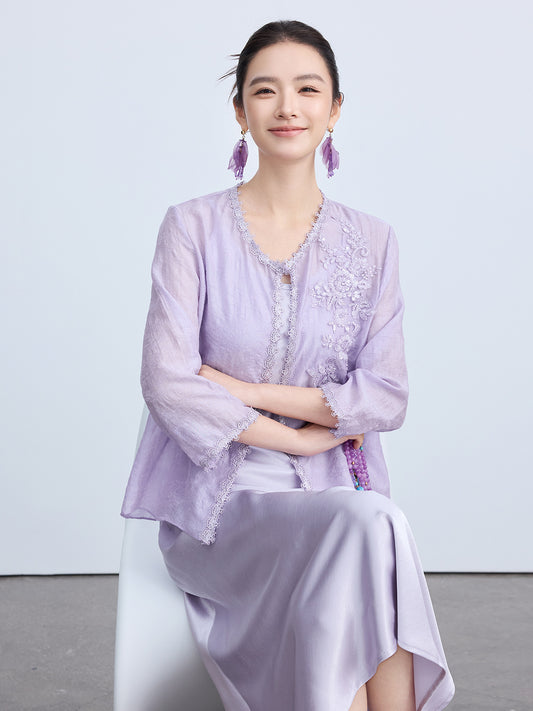 High-End Chinese Style Thin Summer Cardigan