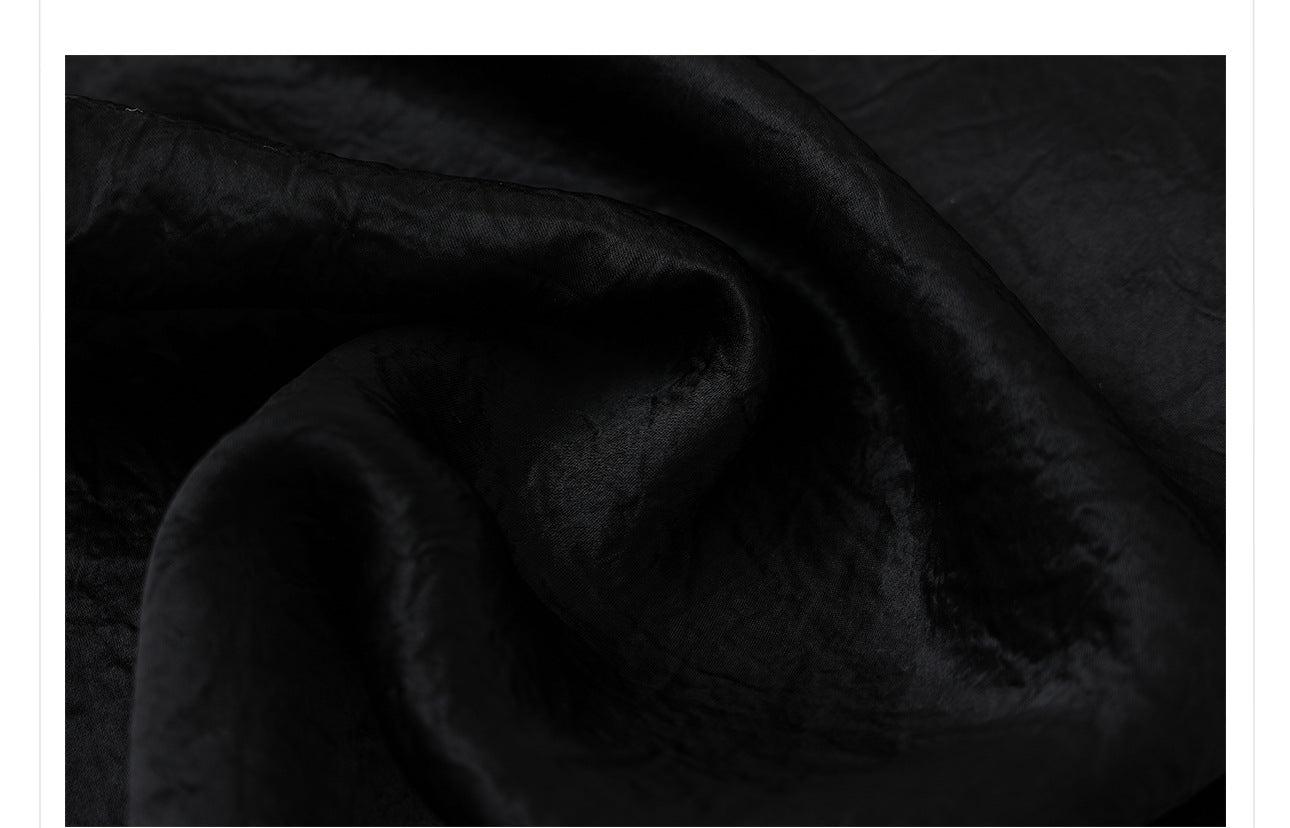 New Chinese Style High-Waist Wide-Leg Acetate Pants for Women