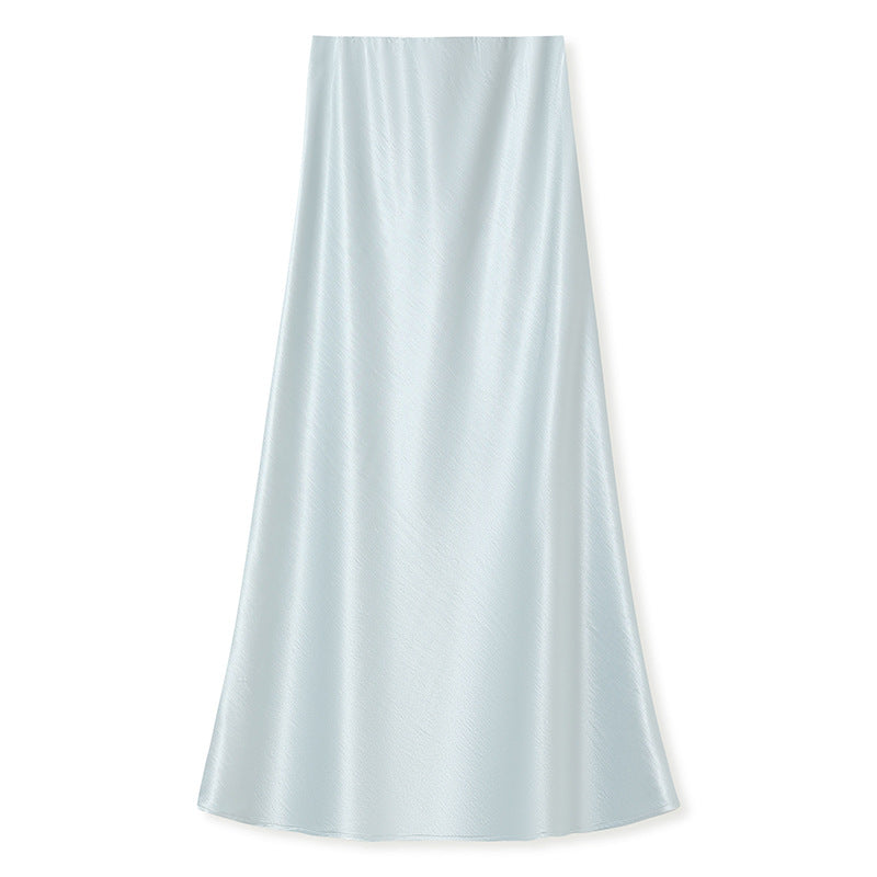 Autumn Button-Up Stand Collar National Style Top & Skirt Set