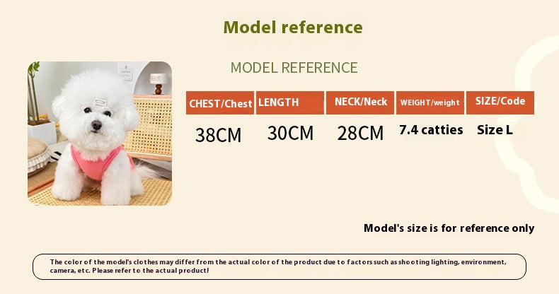 Spring Summer Pet Chinese Style Embroidered Vest for Dogs and Cats