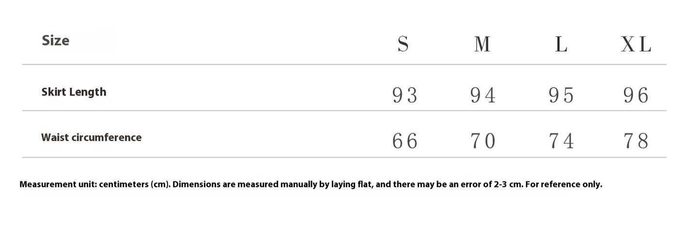 Slimming Vintage Half Skirt with Wide Hem for Women