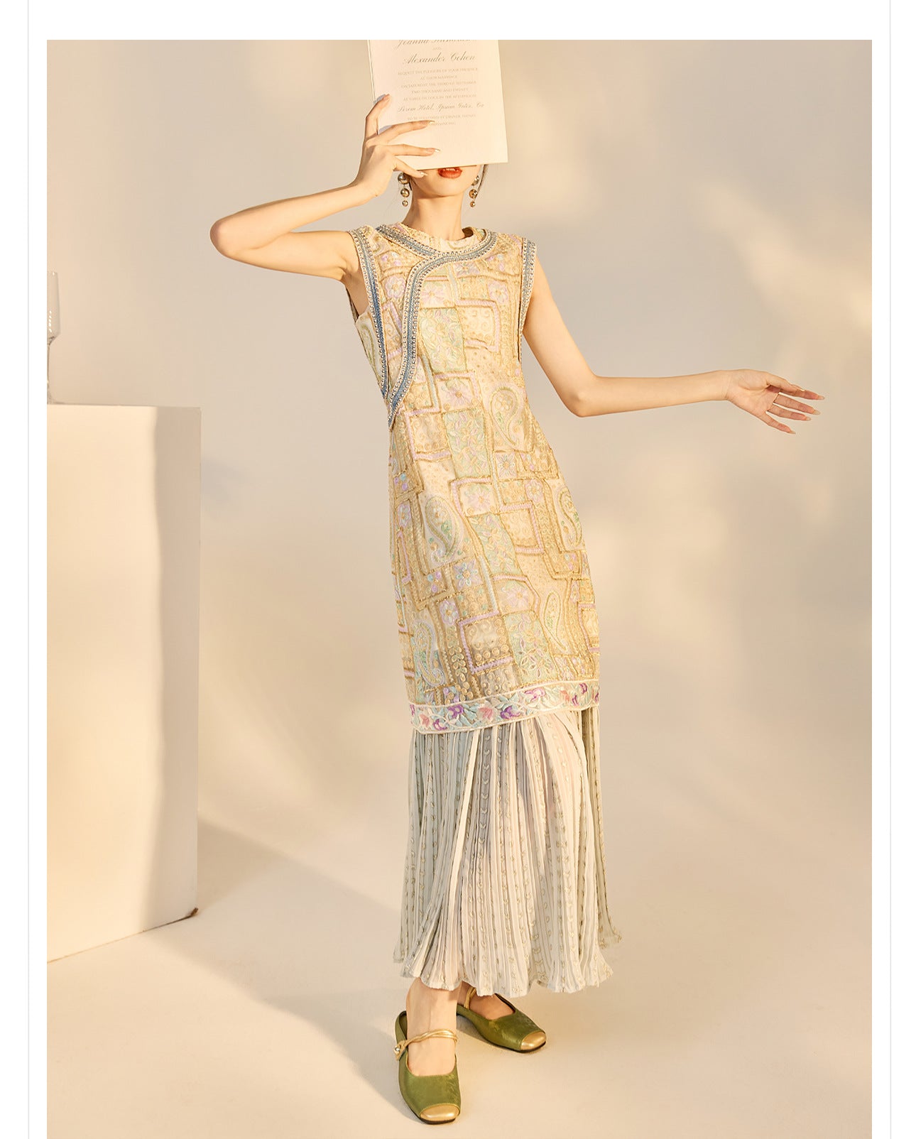 High-End Summer Dress for Women |New Chinese Style Embroidered Long Dress