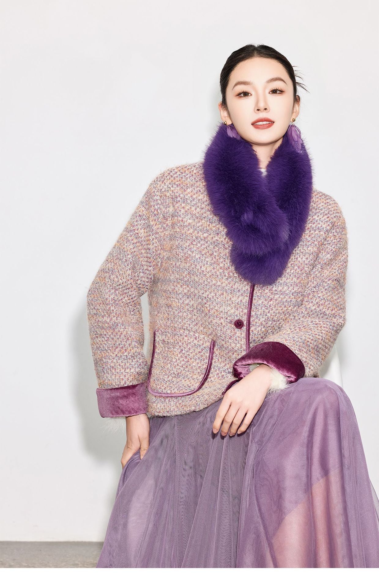 Elegant Fairy Tulle Mid-Length Pleated Skirt