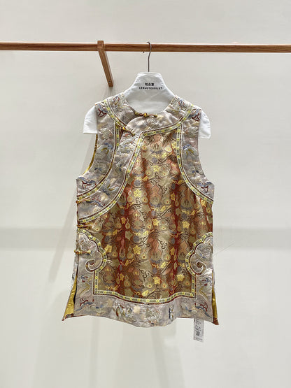 National Style Exquisite Embroidered Vest