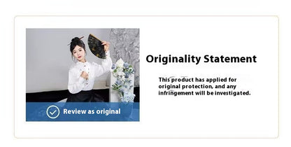 Ming Dynasty Hanfu Set — High Collar Shirt and Horse Face Skirt