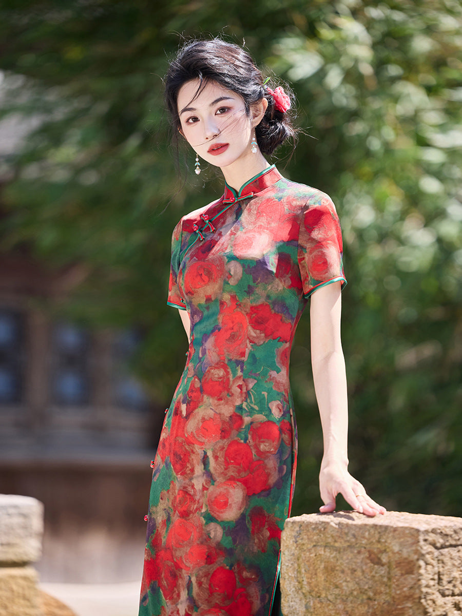 High-End New Chinese Style Qipao – Elegant Daily Wear