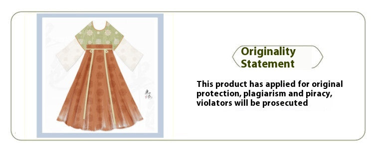 Tang Dynasty Hanfu Set — Beizi Shirt & Eight-Panel Waist Skirt