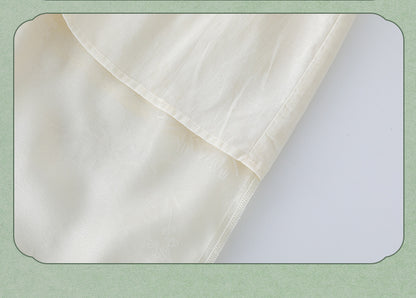 Children’s Chinese Summer Set — Shirt Top & Loose Wide-Leg Pants