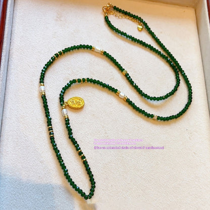 Handmade Song Brocade Gourd Necklace | New Chinese Style Cultural Heritage Accessory