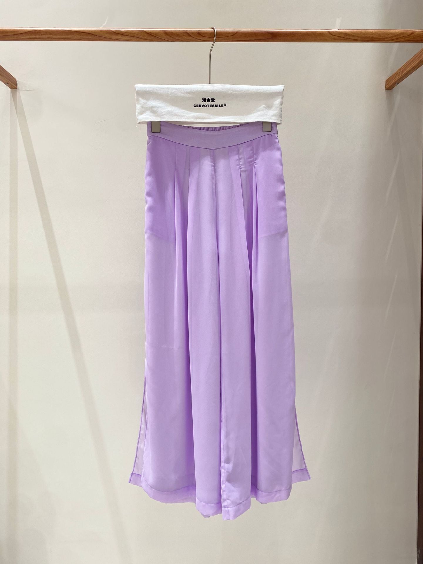 High-Waist Wide-Leg Draped Pants for Women