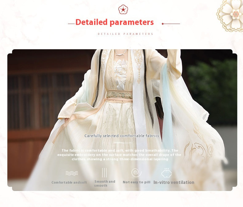 Fairy Song Hanfu Costume — Elegant Waist-Length Ru Skirt Outfit