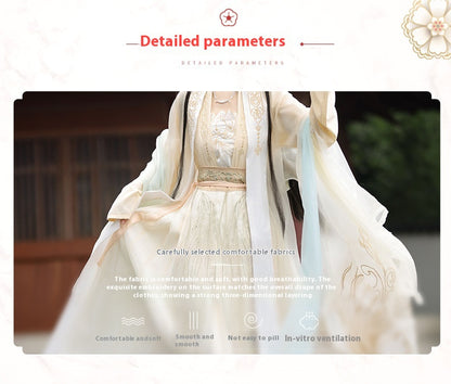 Fairy Song Hanfu Costume — Elegant Waist-Length Ru Skirt Outfit