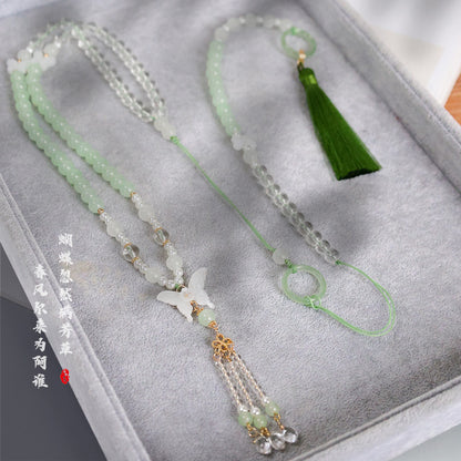 Ancient Costume Hanfu Necklace | Elegant Horse Face Skirt Fresh Jewelry Accessory