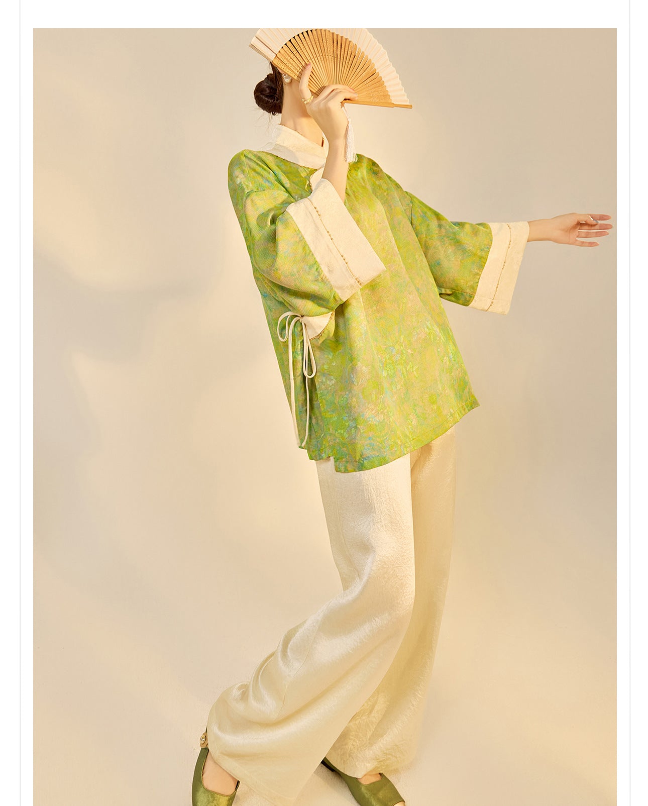 Early Autumn New Chinese Style Silk Lace-Up Short Coat | Retro Thin Top for Women